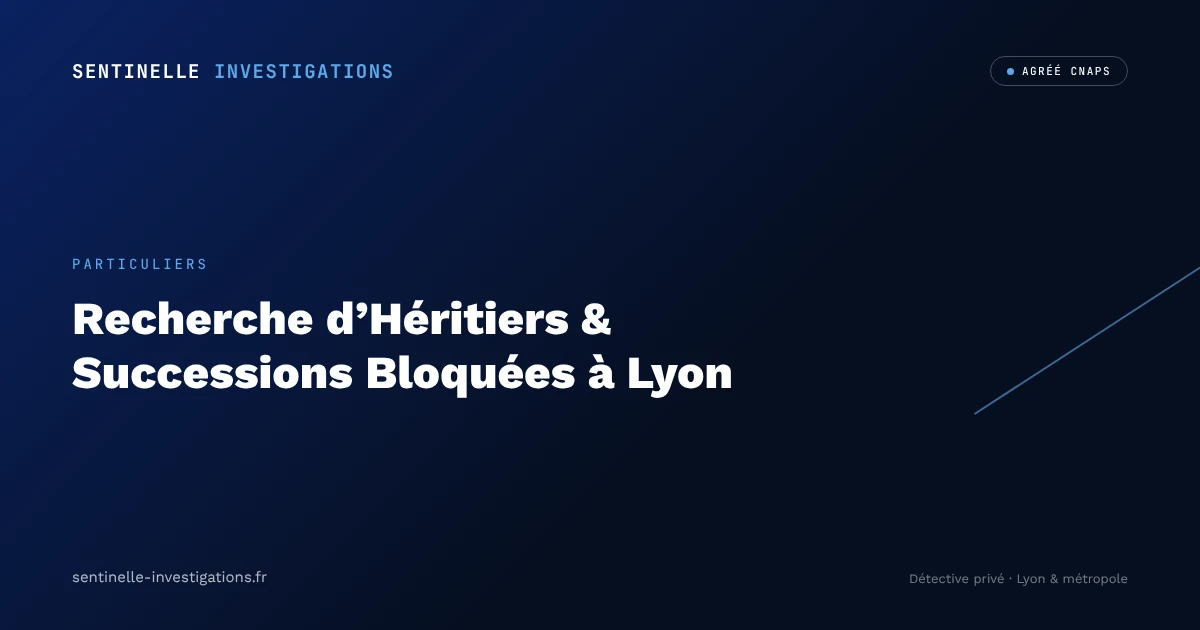 Recherche d'Héritiers & Successions Bloquées à Lyon