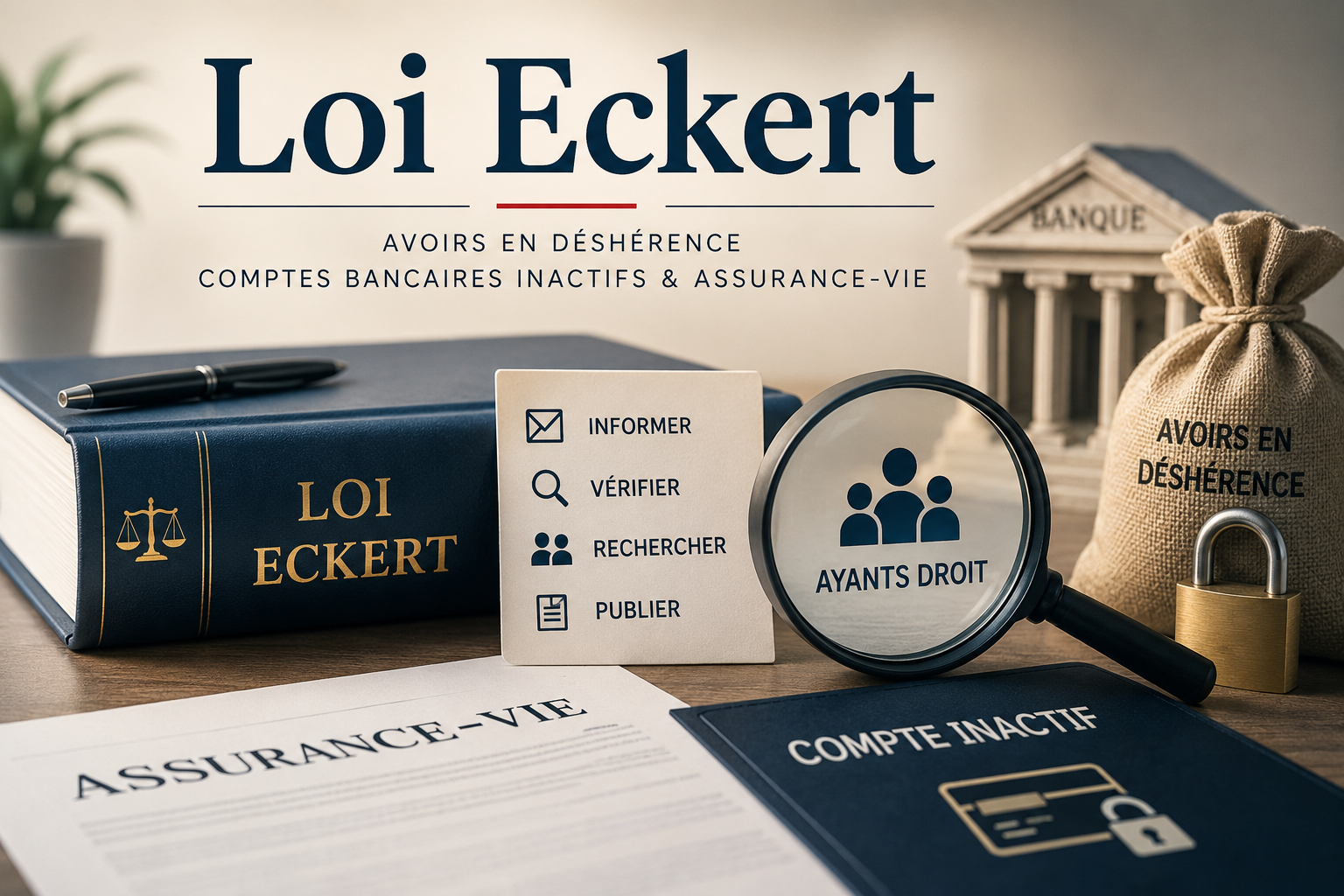 Loi Eckert et recherche d'héritiers pour avoirs en déshérence